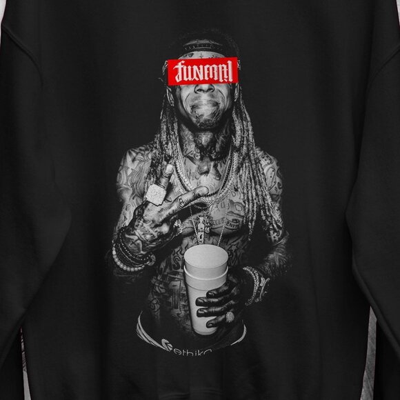 Lil Wayne Tour Rapper Concert Dwayne Carter Hip Hop Streetwear Sweatshirt 165 - Picture 2 of 5